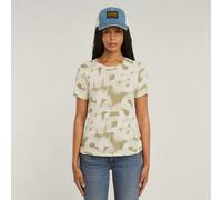 Sprayed Letters Top - Multi color - Women XXS