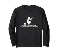 Sprayer and Sarcasm Graffiti Artist Funny Sprayer Long Sleeve T-Shirt