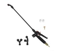 Sprayer Boom For Backpack Units With Ergonomic Locking Lever Three Nozzle Variants Fan Dual Head And 1/4 3/8 Brass Barb Hose Adapters