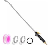 Sprayer Wand Replacement, Extension Wand Lance, Stainless Steel Spray Accessories for 3/8inch Hose,Comfortable Rubber Handle