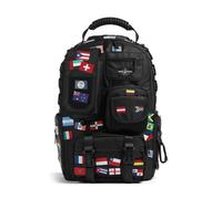 Sprayground James Flags Backpack, 18L, unisex, black