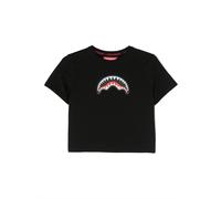 sprayground kid shark teeth-print T-shirt - Black 10 yrs