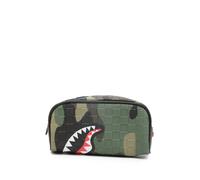 Sprayground shark-motif pouch - Green One Size