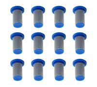 Spraying Nozzle Mesh Filters, 12Pcs Stainless Steel Sprayer Filters Plastic Top Hat Spraying Nozzle for KnapsackSprayer PTO Sprayer Line (Blue-50 Mesh)