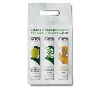 SPRAYLEGGERO Gift Box 3 x 200 ml Spray: Extra Virgin Olive Oil, Rosemary, Turmeric Condiment