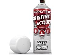 SPRAYTEKK Clear Lacquer Spray Paint | 400ml | Fast-Drying Acrylic Topcoat for Wood, Metal, Plastic & More | Non-Yellowing, UV & Scratch Resistant | Indoor & Outdoor Use (Matte, 1)