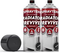 SPRAYTEKK Radiator Spray Paint | Heat Resistant up to 170°C | All-in-One Primer, Undercoat & Topcoat | Fast Drying, Anti-Rust | For Radiators, Pipes, Boilers & Hot Water Tanks (Matte Black, 2)