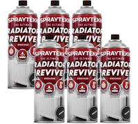 SPRAYTEKK Radiator Spray Paint | Heat Resistant up to 170°C | All-in-One Primer, Undercoat & Topcoat | Fast Drying, Anti-Rust | For Radiators, Pipes, Boilers & Hot Water Tanks (Satin Black, 6)
