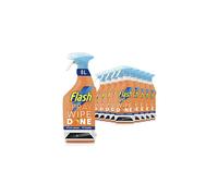 Flash Spray Wipe Done Kitchen Cleaner Spray, Bright Mandarin, 8 Litres (800 ml x 10), Kitchen Cleaning