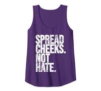 Spread Cheeks Not Hate Funny Gym Fitness and Workout Tank Top
