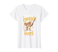 Spread Cheese Not Hate Cute Mouse Chef Value Graphic T-Shirt, Women, White, XS