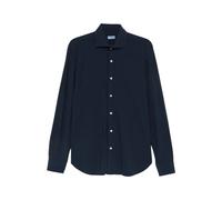 Spread Collar Shirt - male - Barba Napoli - Formal Shirts - Blue - M - Shirts M