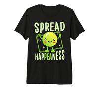 Spread Happeaness Humorous Pea Lovers Vegetarian Positivity Premium T-Shirt