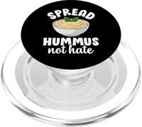 Spread Hummus Not Hate Funny Vegetarian Plant Based Lovers PopSockets PopGrip for MagSafe