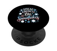 Spread Kindness Like Snowflakes Cute Winter PopSockets Adhesive PopGrip