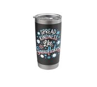 Spread Kindness Like Snowflakes Cute Winter Stainless Steel Insulated Tumbler