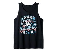 Spread Kindness Like Snowflakes Cute Winter Tank Top