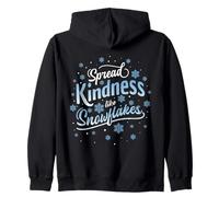 Spread Kindness Like Snowflakes Teacher Winter Snow Day Zip Hoodie