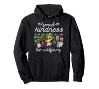 Spread Kindness Like Wildflowers Women's Inspirational Pullover Hoodie