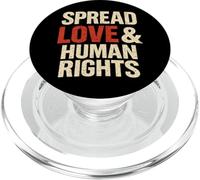 Spread Love & Human Rights Protest Quote Art PopSockets PopGrip for MagSafe