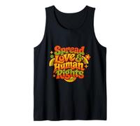 Spread Love & Human Rights Protest Quote Colorful Art Tank Top