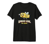 Spread Love Not Germs Ironic Butter Fly Mascot Art Premium T-Shirt