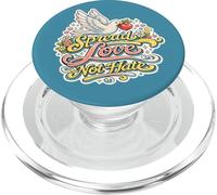 Spread Love Not Hate Illustration PopSockets PopGrip for MagSafe