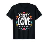 Spread Love Not Hate Minimalist Inspiring Motivational Cute T-Shirt