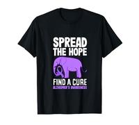 Spread The Hope Find A Cure ALZ Alzheimer's Awareness T-Shirt
