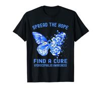 Spread The Hope Find A Cure Hydrocephalus Awareness T-Shirt