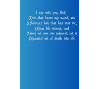 Spread the Word - 6"x9" lined notebook - 100 pages - John 5:24 cover | Inspirational Stationery Gift: Perfect Size, Quality Paper: Versatile Use, Use ... beloved ones (Jonh 5:24 - Believer Series)