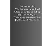 Spread the Word - 6"x9" lined notebook - 100 pages - John 5:24 cover | Inspirational Stationery Gift: Perfect Size, Quality Paper: Versatile Use, Use ... beloved ones. (Jonh 5:24 - Believer Series)