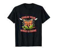 Spread Your Wings and Shine Butterfly Pun T-Shirt