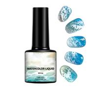 Spreading Effect Gel for Nails - 7ml Sea Wave White Nail Gel, Professional Quality Manicure Design | Summer Beach Wedding Travel Date DIY Salon Creativity Elegant Fingernail Styling Art Polishss