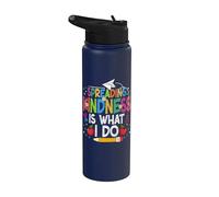Spreading Kindness is What I Do School Teacher 2nd Grade Stainless Steel Insulated Water Bottle