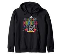 Spreading Kindness Is What I Do School Teacher 2nd Grade Zip Hoodie