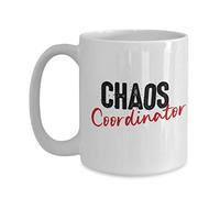 SpreadPassion Chaos Coordinator Mug, Chaos Coordinator Coffee Mug, Chaos Coordinator gifts, Chaos coordinator Birthday Gift, Gift for chaos coordinator, 11oz Coffee Mug