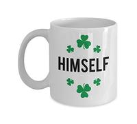 SpreadPassion Irish Himself Mug - Irish Mug Set - Funny Tea Hot Cocoa Coffee Cup - Novelty Birthday Gift Idea