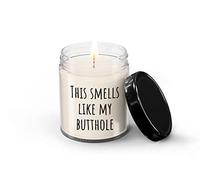SpreadPassion This Smells Like My Butthole Candle, Funny Candle Gift Idea, Gift for Wife, Husband, Boyfriend, Girlfriend, Soy Wax Candle, Butthole Candle, Hand Poured Candle