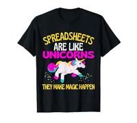 Spreadsheet are Magical Unicorn Spreadsheet Value Graphic T-Shirt