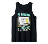 Spreadsheet Humor for Sarcasm Lovers Surviving Mondays Tank Top
