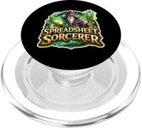 Spreadsheet Sorcerer Expert Funny Accountant Analyst Joke PopSockets PopGrip for MagSafe