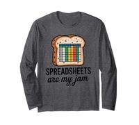 Spreadsheets are My Jam Funny Accountant Humor Long Sleeve T-Shirt