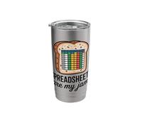 Spreadsheets are My Jam Funny Accountant Humor Stainless Steel Insulated Tumbler