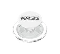 Spreadsheets Are My Love Language Funny Engineer Accountant PopSockets PopGrip for MagSafe