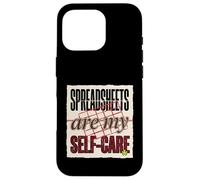 Spreadsheets Are My Self-Care - Brutalist Clash Case for iPhone 16 Pro