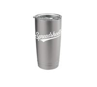 Spreadsheets Retro Script Design | Bold Nerdy Typography Stainless Steel Insulated Tumbler