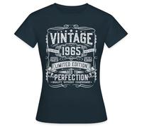 Spreadshirt 1965 Born Vintage 60th Birthday Gift Women's T-Shirt, S, Navy