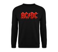 Spreadshirt AC/DC Classic Logo With Lightning Bolt Unisex Sweatshirt, L, black