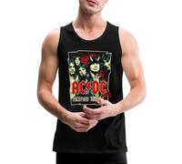 Spreadshirt AC/DC Logo and Band Highway to Hell Album Men's Premium Tank Top, 5XL, Black